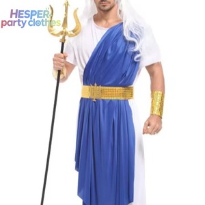 Disfraces de Halloween HESPER, Poseidón (mitología griega), Dios del mar, Terremoto, Tormenta, Caballo, Dios del mar, Ropa de juego de rol, Hombres adultos. - Product Image 2