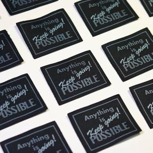 ซักได้สำหรับถุงเสื้อผ้ารองเท้าป้ายดูแลแบบปักลายออกแบบได้ตามต้องการ - Product Image 2