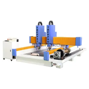 Machine de gravure pour marbre certifiée CE Machine de découpe automatique de dalles de granit avec double broche de refroidissement par eau