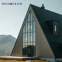 Ventanas Arquitectónicas de Aluminio Personalizadas de Fábrica RICHOCEAN, Ventana Panorámica de Piso a Techo con Vidrio Laminado Resistente a la Intemperie