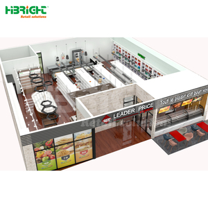 Étagères de supermarché robustes en métal, rayonnage double face vertical pour magasin - Product Image 1