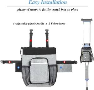 Muestra gratis bolsa de neopreno para bastones, soporte portátil para muletas, bolsa de viaje para senderismo, correr, caminar, asistencia, bolsa protectora - Product Image 4