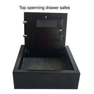 Mini ngăn kéo kích thước lưu trữ hàng đầu mở kỹ thuật số vân tay khóa tiền an toàn hộp - Product Image 2