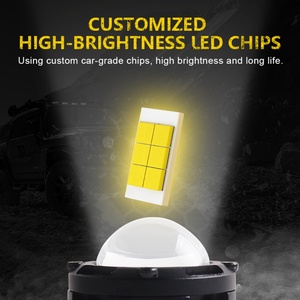 <b>Universal</b> Direct Led Spotlight S01 Dual Colors 6000k 3000k Warming Flashing Auto Light Bi Led Spotlight - Product Image 6