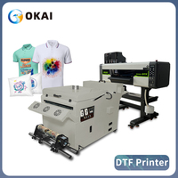 Okai 24 pouces Imprimante Machine Imprimantes à jet d'encre Heat Pet Film T-shirts L'impression personnalisée comprend une double tête d'impression I3200