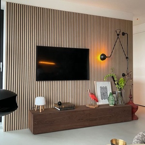 Tablero de pared compuesto de plástico de <span class=keywords><strong>madera</strong></span> duradero y resistente al desgaste revestimiento de pared WPC impermeable para el hogar para decoración de interiores - Product Image 2