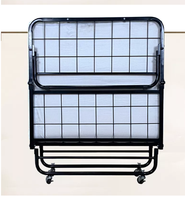 Lit pliant et étroit avec matelas, lit d'invité, facile à transporter, pour ensemble de meubles de chambre à coucher