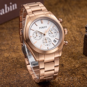 Montres chronographes pour hommes de haute qualité personnalisées <span class=keywords><strong>en</strong></span> acier inoxydable 316L <span class=keywords><strong>en</strong></span> vrac OEM ODM 50 MOQ <span class=keywords><strong>Montre</strong></span> à quartz élégante de luxe avec logo - Product Image 5