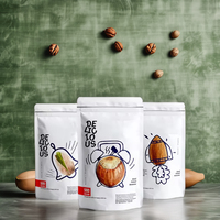 Sachets d'Emballage Alimentaire Personnalisés Mats Réutilisables avec Fermeture Éclair, Doypacks en PE PET pour Bonbons, Fruits Secs et Noix