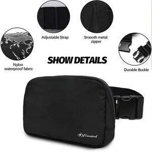 Sac banane multifonctionnel unisexe pour le sport, sac bandoulière, sacoche de téléphone portable pour activités de plein air et course à pied, motif tendance - Product Image 5
