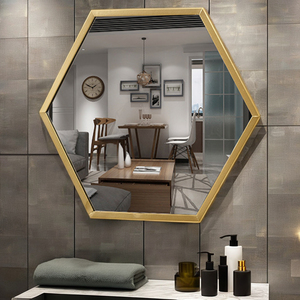 Venta directa del fabricante Estilo nórdico <span class=keywords><strong>Cuerda</strong></span> para colgar en la pared Marco de metal <span class=keywords><strong>Espejo</strong></span> de baño <span class=keywords><strong>Espejo</strong></span> de hotel - Product Image 6