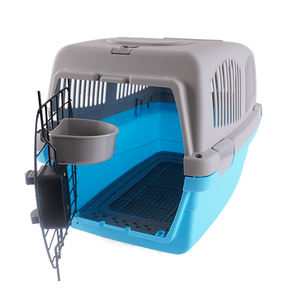 Cage pour chien en plastique S M L XL <span class=keywords><strong>XXL</strong></span>, transporteur pour animaux de compagnie, valise de transport pour chien sur roulettes - Product Image 4