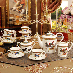 Ensemble de café et de thé en céramique de luxe nordique, 15 pièces, pour 6 personnes, nouvelles décorations pour la maison - Product Image 1