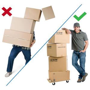 Maintient solidement 220 livres | Le chariot à dalles glisse sur les tapis et le bois dur sans endommager les sols | Aucun assemblage requis - Product Image 2