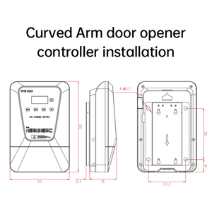 Protection contre les courts-circuits, protection anti-pincement, ouvre-porte automatique industriel à bras oscillant robuste - Product Image 3
