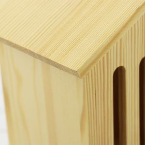 Özelleştirilmiş tasarım açık kuş yuvalama kutusu barınak ahşap kafes kuş evi ülke ahşap ev kuşlar için - Product Image 3