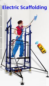 Échafaudage élévateur électrique mobile de 2 à 15m avec cadre en acier robuste Plate-forme de charge lourde de 500kg État neuf pour une utilisation en entrepôt à domicile - Product Image 3