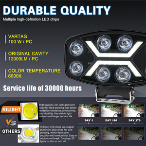 Đèn pha <span class=keywords><strong>LED</strong></span> <span class=keywords><strong>10</strong></span> inch 12V 24V mới, màu trắng vàng, đèn chạy ban ngày (DRL), đèn làm việc cho ô tô, xe tải, xe buýt, rơ moóc, ATV, UTV, xe 4x4 - Product Image 4