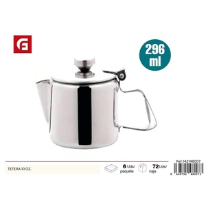 Teiera da 10 once-utensili da cucina in acciaio inossidabile - Product Image 1