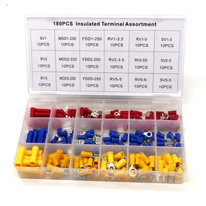 SYD-1047 Hot Sales 180pcs Insulation Heat Shrink Connectors Crimp Terminals Kit