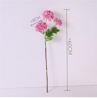 Fabricants Vente en Gros Fausses Fleurs Décoratives 3 Tête Boule de Neige Hortensia Décoration de Mariage Centre de Table Fleur