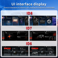Reproductor de Video para Auto ID6 ID7 ID8 de 10.25 Pulgadas, Snapdragon Qualcomm 665, Antideslumbrante, 2.4Ghz, Conexión BT, Monitor para Auto para BMW X1 F48 F49 X2 F39
