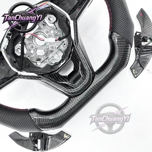 Volante de Fibra de Carbono de Diseño Nuevo Personalizado para Volkswagen VW <span class=keywords><strong>Golf</strong></span> <span class=keywords><strong>8</strong></span> MK8 GTI <span class=keywords><strong>Golf</strong></span> <span class=keywords><strong>GTE</strong></span> 2020-2021 - Product Image 4