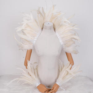 Accessoire de costume de <span class=keywords><strong>danse</strong></span> classique de haute qualité, châle <span class=keywords><strong>en</strong></span> plumes, unisexe, pour adultes, pour bal masqué, carnaval, fête - Product Image 6