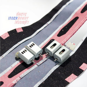 Personalizável FK-130 Alta Velocidade 50K RPM Slot Car Dual Shaft DC Motor 1/24 Escala RTR Carros Mid America #605 Eagle Racing - Product Image 3