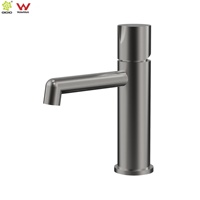 Robinet mitigeur court pour lavabo en acier inoxydable 304 brossé Watermark