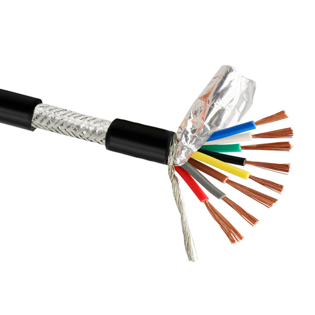 Shielded Drag Chain High Temperature Resistant Waterproof Outdoor Twisted Pair Cable Flexible RV Round Cable Electric Wire Cable