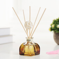 Diffuseur de parfum d'ambiance, flacon en verre vide pour huiles essentielles, bouteille d'aromathérapie 50 ml, bâtonnets aromatiques