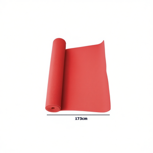 Tapis de yoga en PVC rouge 173*61*0.6cm, durable et confortable pour votre pratique - Product Image 2