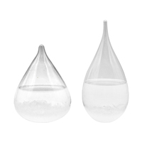 Gouttelette de bureau créative g, goutte d'eau, verre, météo, prévisions, moniteurs en bouteille, baromètre, ornements artisanat cadeau