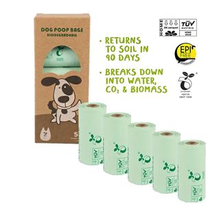 Eco Friendly Plastic Waterproof Strong Customizable Scent Added Degradable <b>Compostable</b> Custom Logo Low MOQ Bulk Dog Poop Bags - Product Image 2