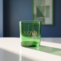 Vases à bougies de luxe personnalisés, pots en verre uniques, pots à bougies vides de 8 oz et 10 oz avec couvercles et boîtes personnalisées, pot à bougie en verre