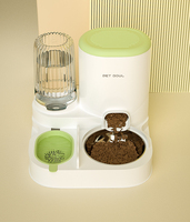 Distributeur d'eau et de nourriture 2-en-1 écologique et étanche pour chiens - Solution de repas pour animaux de compagnie
