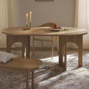 JINS Mobilier de maison moderne à bas prix et à forte demande Taille personnalisée Table rectangulaire en dalle de bois pour restaurant en noyer massif - Product Image 6