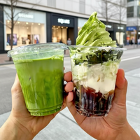 Gobelets en plastique PET transparents personnalisables avec couvercles pour matcha latte, café glacé à emporter, 12oz, 14oz, 16oz, 18oz, 20oz, 24oz