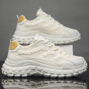 Winter New Men's Retro Luxury Zip Walking Shoes Breathable Microfiber Upper TPU Midsole Thick <b>Sole</b> Non-slip Casual Trendy Doodle - Product Image 2