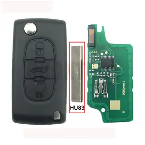 CE0523 flip key shell 3 button middle light VA2/HU83 blade for