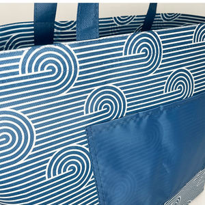 Bolsas de compras de PC PLA reutilizables ecológicas de tamaño mediano Bolsas de mano no tejidas con logotipo personalizado con asas de dibujos animados - Product Image 4