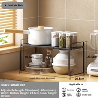 Étagère de cuisine autoportante en fer, extensible, rétractable et mobile, avec compartiments superposés, pour rangement polyvalent des assaisonnements