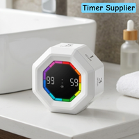 Timer Dapur Digital Sensor Gravitasi dengan Penghitung Mundur, Magnet Kuat di Bagian Belakang, Timer Pomodoro untuk Anak ADHD dan Pembelajaran