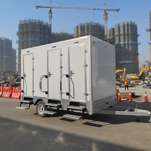 NEWWIN Remolque de Baño Portátil Prefabricado para <span class=keywords><strong>Alquiler</strong></span>, Baño Móvil, Remolque de Baño con Ducha y Inodoro Portátil en Venta - Product Image 1