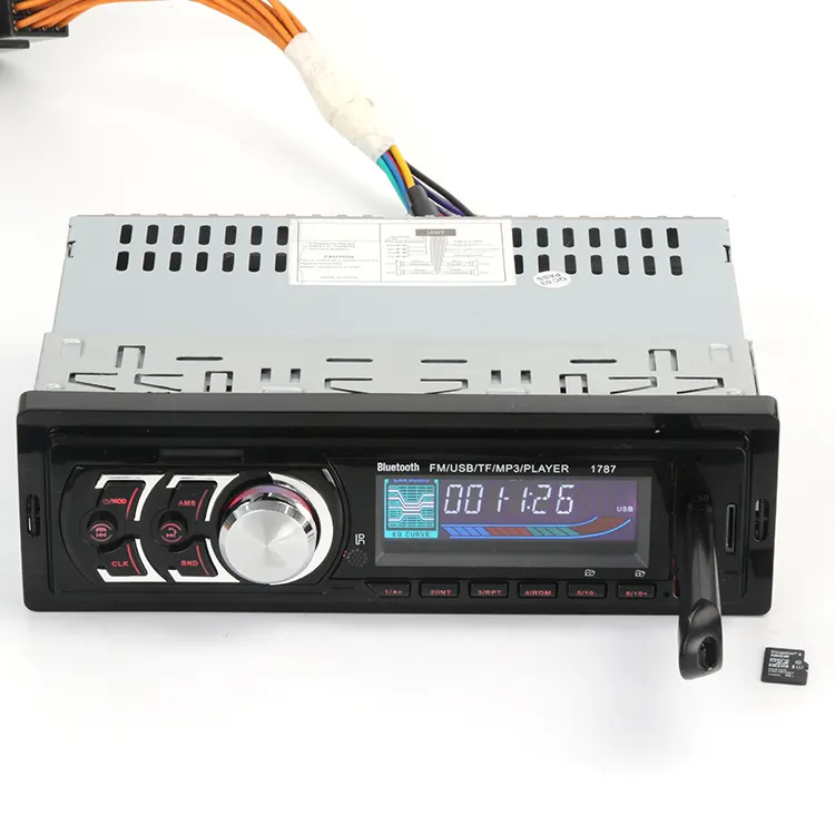 En gros populaire usb lecteur audio de voiture avec usb port mp3 auto audio avec radio support USB SD AUX-IN ont télécommande