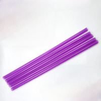 Pailles personnalisées imprimées de 10 mm, pailles réutilisables en plastique à paillettes, accessoires pour bouteilles d'eau, pailles droites transparentes colorées pour boissons