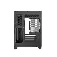 Ruix Fish Tank Mini Micro ATX Configuración completa para juegos con PC Thin Mini ITX Mini gabinete de escritorio para juegos de computadora con vidrio templado