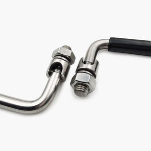 Có thể gập lại kéo xử lý SUS304 với lớp phủ PVC, cho cửa tủ thông tin liên lạc và hộp công cụ - Product Image 4