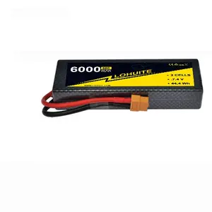 Bateria Lipo para carro 2S 7.4V 6000mah 60C RC Bateria Lipo